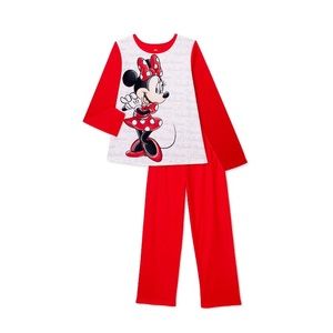 Disney Minnie Mouse Flannel PJ Set NEW!